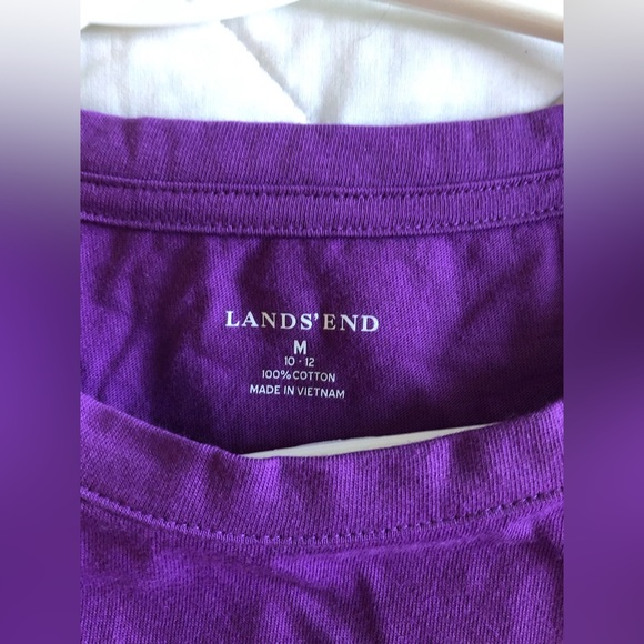 Lands’ End Women’s Round Neck Shirt, Size Medium - Picture 5 of 7